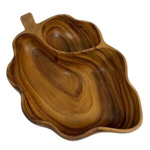 LARGE Beautiful Monkeypod Wood Serving Bowl Coffee Table Decor Vintage